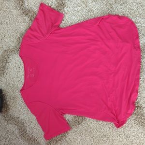 Susan Graver Side Slit Pink‎ Shirt Large